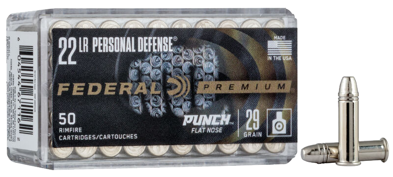 Federal 500 rounds of New Personal Defense Punch Rimfire 22 LR